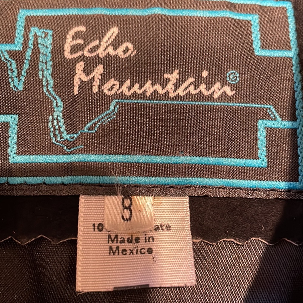 ECHO MOUNTAIN Vintage black suede woman’s jacket, size 8. VGUC - Picture 7 of 13